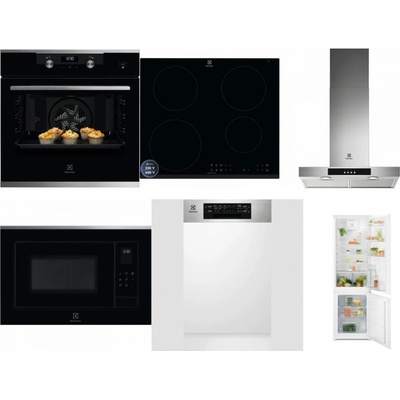 Set Electrolux KODEH70X + LIR60433B + LFT426X + LMS4253TMX + EEM43300IX + LND5FE18S