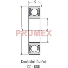 NSK 6203 DDUCM (2RS) kuličkové ložisko