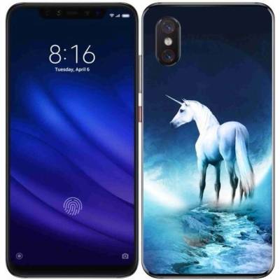 Pouzdro mmCase Gelové Xiaomi Mi 8 Pro - bílý jednorožec