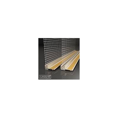 Likov LS-VHL 06 COLOR - Lišta okenní začišťovací 6mm s lamelou a tkaninou - 2,4m - slonová kost