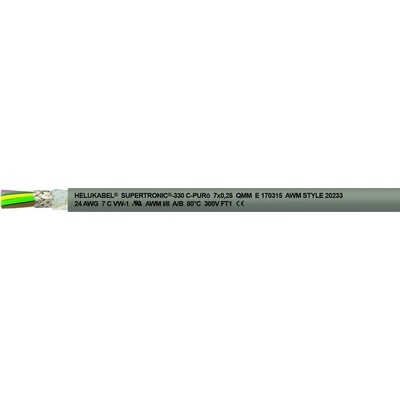 Helu 49825 pro energetické řetězy S-TRONIC-330 C-PURö 12 x 0.34 mm² šedá 100 m