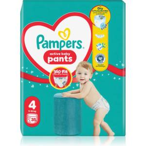 Pampers Active Baby Pants Size 4 еднократни пелени гащички 9-15 kg 35 бр