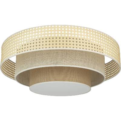 Duolla - LED Плафониера LUNETA LED/26W/230V Ø 60 см 4000K ратан/бежов (DU606127)