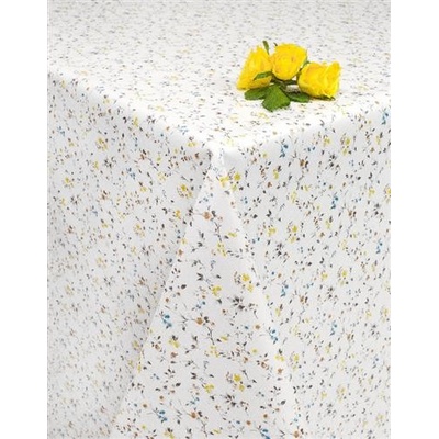 Impol Trade Obrus PVC 5744120 lučné kvety hnedo-žlté návin 20 m x 140cm