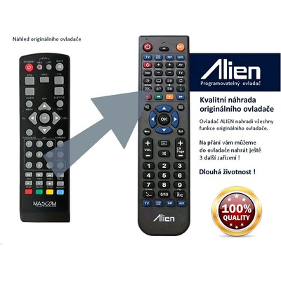 Diaľkový ovládač Alien Mascom MC750T2-HD