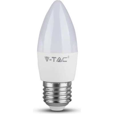 V-TAC LED žiarovka E27 C37 4,5W 6500K