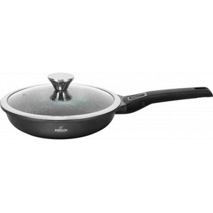 BOHMANN 24 см черен индукционен тиган с капак Bohmann модел BH 1730-24FP (9bh173024f)