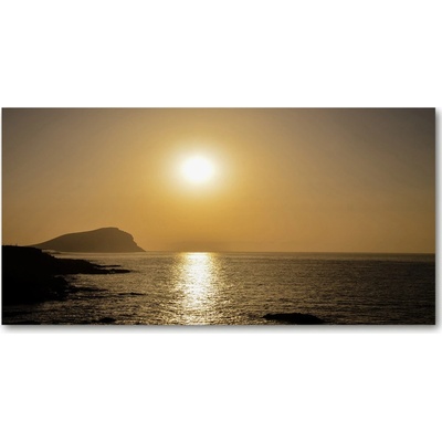 Foto-obraz fotografie na skle Západ slnka mora 100x50 cm