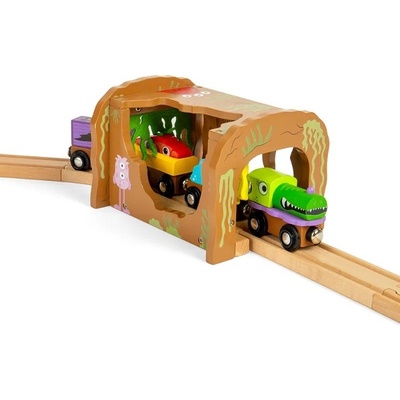 Bigjigs Rail Dřevěný tunel Příšerky – Zboží Dáma
