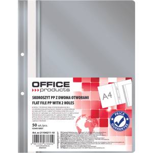 Office Products Папка Office Products с прозрачно лице с перф, сива (25879-А-СИВ)