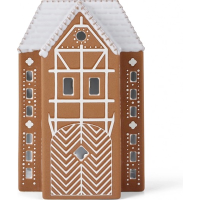KÄHLER Porcelánový svícen Gingerbread Lighthouse Large, hnědá barva, keramika
