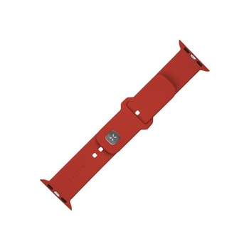 Fixed Комплект от 3 каишки за смарт часовник, ФИКСИРАНИ, силиконови, съвместими с Apple Watch 45/44/42 мм, червени, 24x2.2cm/22x2.2cm (FIXSST2-434-RD) (FIXSST2-434-RD)