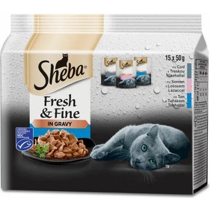 Sheba Fresh & Fine fish in gravy 15x50 g