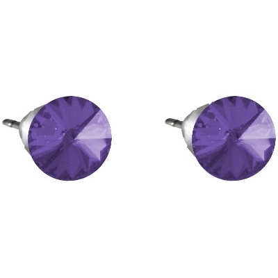 JSB Rivoli se Swarovski Elements Tanzanite 2441 fialové