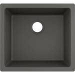 Hansgrohe S51 SilicaTec композитна мивка, сив камък, 50x45 см (43431290) Мивка за вграждане