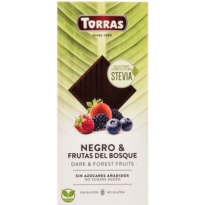 Torras Bezlepková hořká s lesním ovocem bez přidaného cukru 125 g
