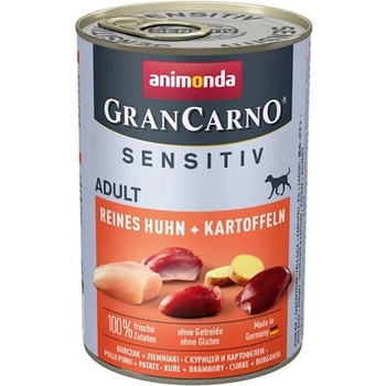 Animonda GranCarno Sensitiv Adult Dog вкус: Пиле + картофи 400g