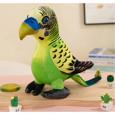 Lean Toys Zelený papagáj 20 cm