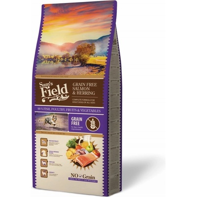 Sam's Field Grain Free Salmon & Herring 15,5 kg