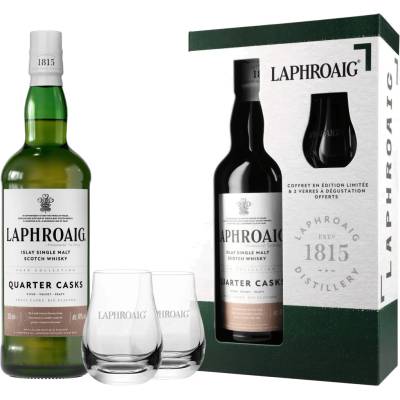 Laphroaig Quarter Cask 48% 0,7 l (darčekové balenie 2 poháre)