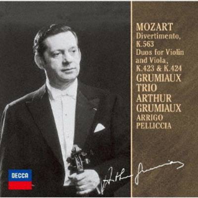 Grumiaux, Arthur - Mozart: Divertimento K.563. Duets CD