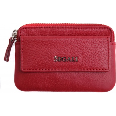 Kľúčenka Segali Kožená s kapsičkou 7483 červená