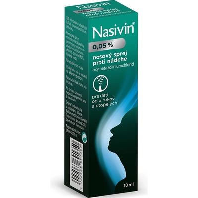 Nasivin 0,05 % aer.nao. 1 x 10 ml