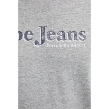 Pepe Jeans Тениска Pepe Jeans SOMERS TEE в сиво с принт PM509649 (PM509649)