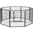 Ostatné pomôcky pre psov Malatec 9041 Kovová ohrádka pre psíkov a šteniatka 8dielna 80 x 80 cm