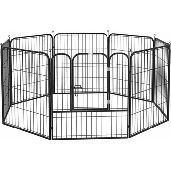 Malatec 9041 Kovová ohrádka pre psíkov a šteniatka 8dielna 80 x 80 cm