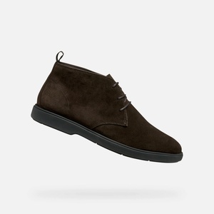 Geox Тъмнокафяви мъжки ankle обувки Geox Spherica EC17 Geox | Kafyav | МЪЖЕ | 40