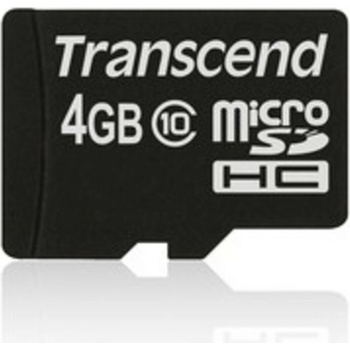 Transcend microSDHC 4GB class 10 TS4GUSDC10