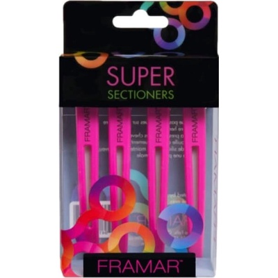 Framar Elastic Sectioning Clips Pink