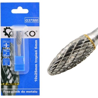 GEKO Stopková fréza na kov 10x25mm, plaménková G37500