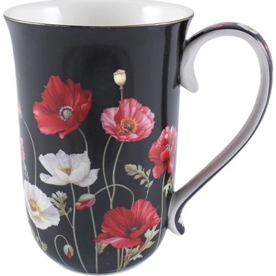 HOME ELEMENTS Hrnček Maky čierne 400 ml