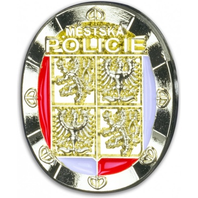 Odznak (pins) Mestská polícia 1,6 cm - zlatý