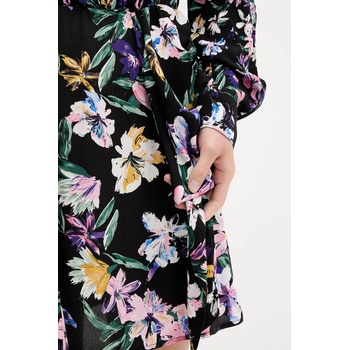 Desigual Рокля Desigual FLOR ACRILICA в черно къса разкроена 25WWVW09 (25WWVW09)