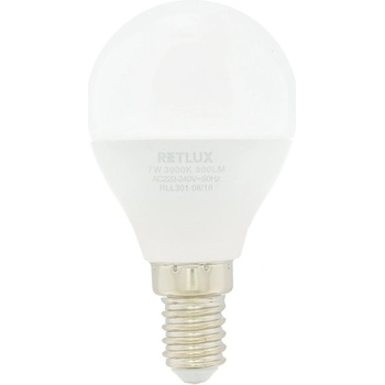 Retlux RLL 301 G45 E14 miniG 7W teplá bílá