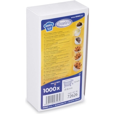 Wimex košíčky 26x16 mm 1000ks – Zboží Dáma