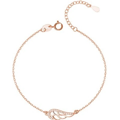 Olivie Russo strieborný náramok krídlo rose 3071