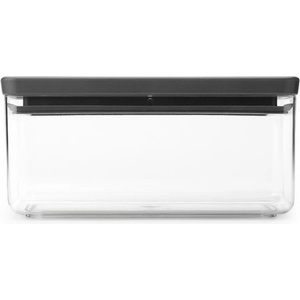 Brabantia Кутия за съхранение Brabantia Tasty+ Stackable 1008873, 1.5 л, Силиконово уплътнение, Без BPA, Тъмносив (1008873)