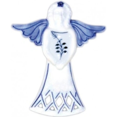 Cibulák Dubí Vánoční ozdoba anděl cibulový porcelán 10606