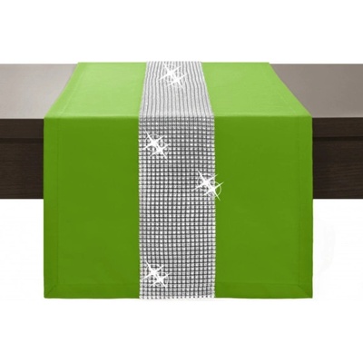 Mondo Behúň Glamour so zirkónmi zelený Zelená 40x140cm