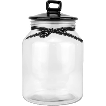 Horecano TOP-Буркан с керамичен капак ЧЕРЕН 3000ml (82712-25) (0132161)