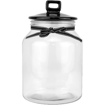 Horecano TOP-Буркан с керамичен капак ЧЕРЕН 3000ml (82712-25) (0132161)