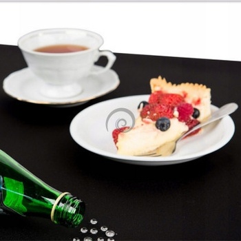 Prestige Obrus teflónový čierny Cik-Cak zatavenie 80x80cm