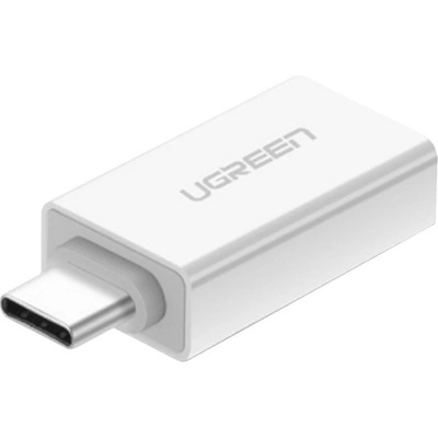 UGREEN Адаптер от USB-C мъжко към USB-A женско - Ugreen US173 OTG Adapter USB-C to USB-A (бял) (US173)