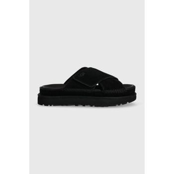 UGG Goldenstar Cross Slide dámske čierna na platforme 1137910 1137910.BLK