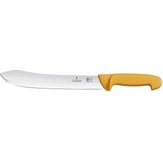 Victorinox Месарски нож Victorinox Swibo, 22 см, неръждаема стоамана, извито острие, жълт (5.8436.22)