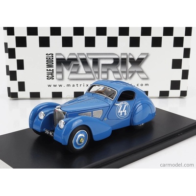 Matrix scale models Bugatti T51 Dubos N 44 Rally Paris Nice 1931 Světle Modrá 1:43